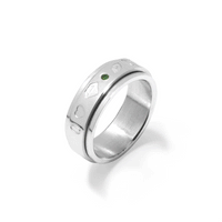 Custom Stamped Fidget Ring (Silver)