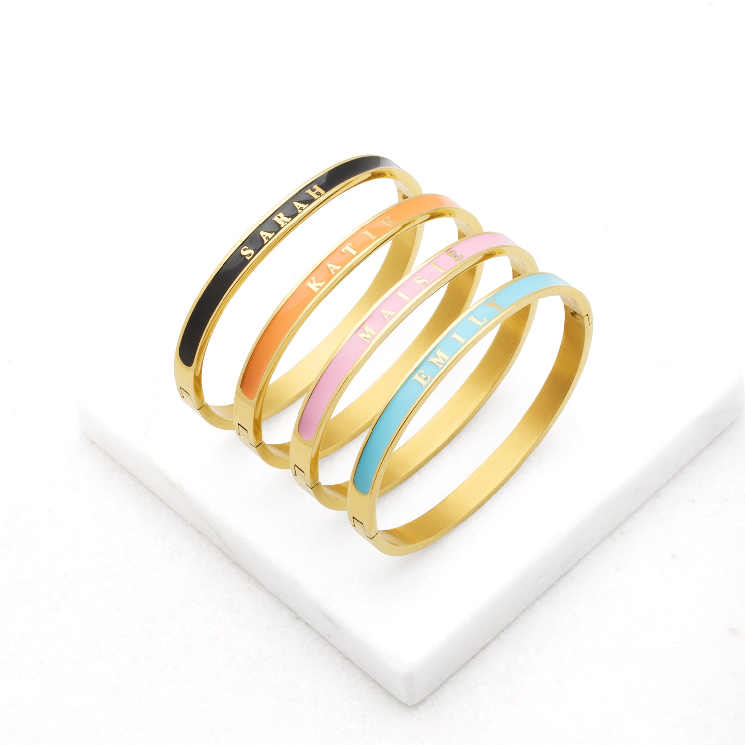 Enamel and gold bangle purchases cuff bracelets