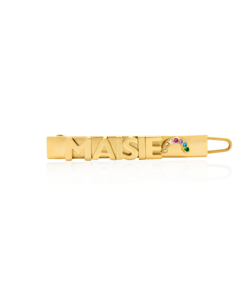 Custom Name Hair Clip (Gold)