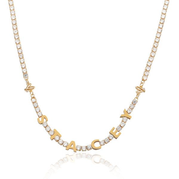 CustomNameTennisNecklacewithgi