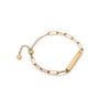 Custom Stamped Name Bar Bracelet (Gold)