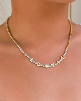 Custom Name Tennis Necklace (Gold)