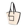 Ecru/Black Resort Bucket Bag