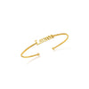 Editorial Name Bangle (Gold)