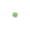 Enamel Clover Charm (Silver)