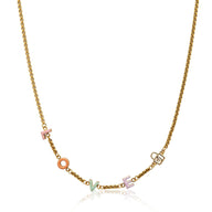 Custom Enamel Name Necklace (Gold)