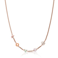 Custom Enamel Name Necklace (Rose Gold)