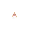 Enamel Pink Initial Stud (Gold)