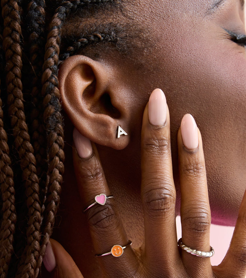 Enamel Stud Earring Pack (Silver)