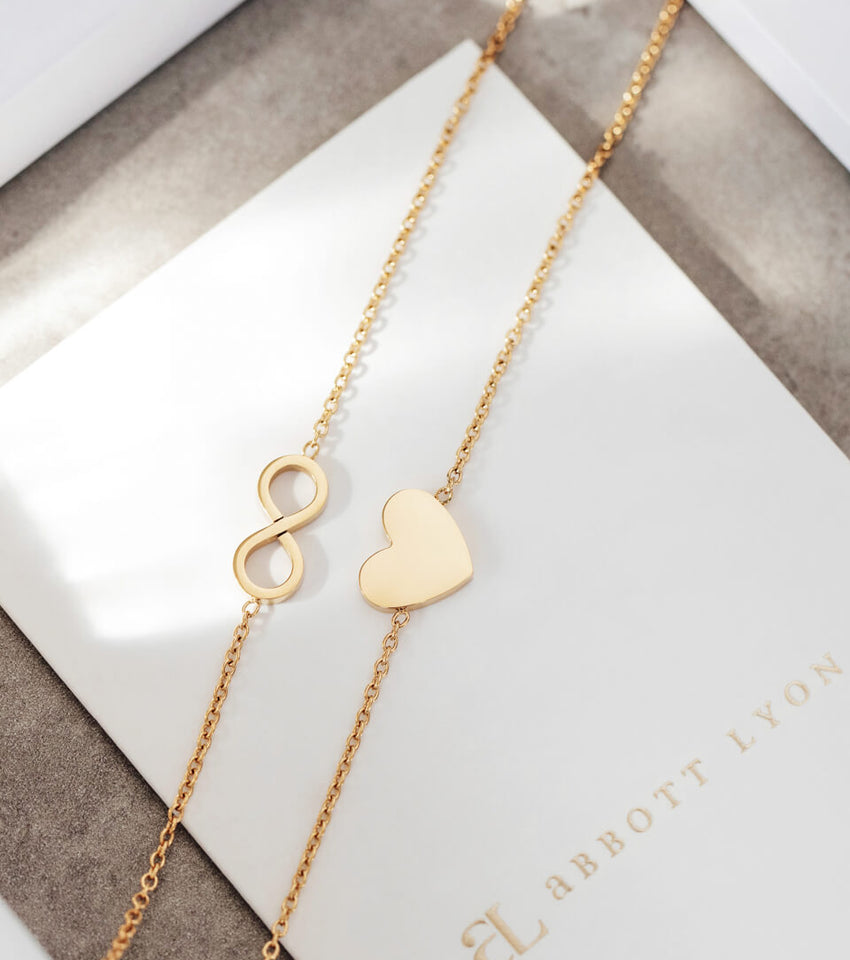 Little Luxe Heart Bracelet (Gold)