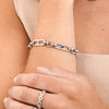 Figaro Chain Custom Bracelet (Silver)