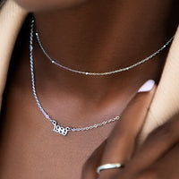 Editorial Date Necklace (Silver)