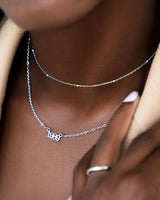 Editorial Date Necklace (Silver)