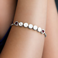 Custom Bead Bracelet (Silver)