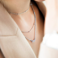 Editorial Date Necklace (Silver)