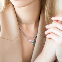 Editorial Date Necklace (Silver)