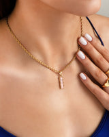 Small Rope Chain Necklace (Gold)