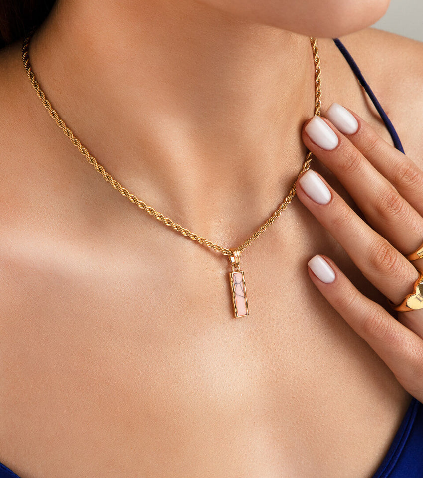 Mini Rope Chain Necklace - Gold