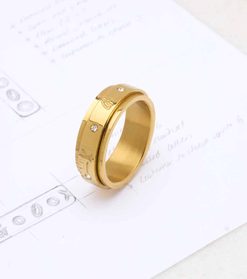 Gemma Owen GXO Fidget Ring (Gold)