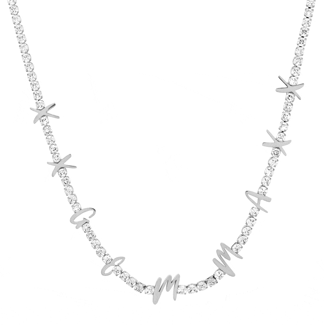 Gemma Owen GXO Custom Tennis Necklace (Silver)