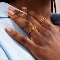 Gemma Owen GXO Initials Ring (Gold)