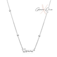 Gemma Owen GXO Name Necklace (Silver)