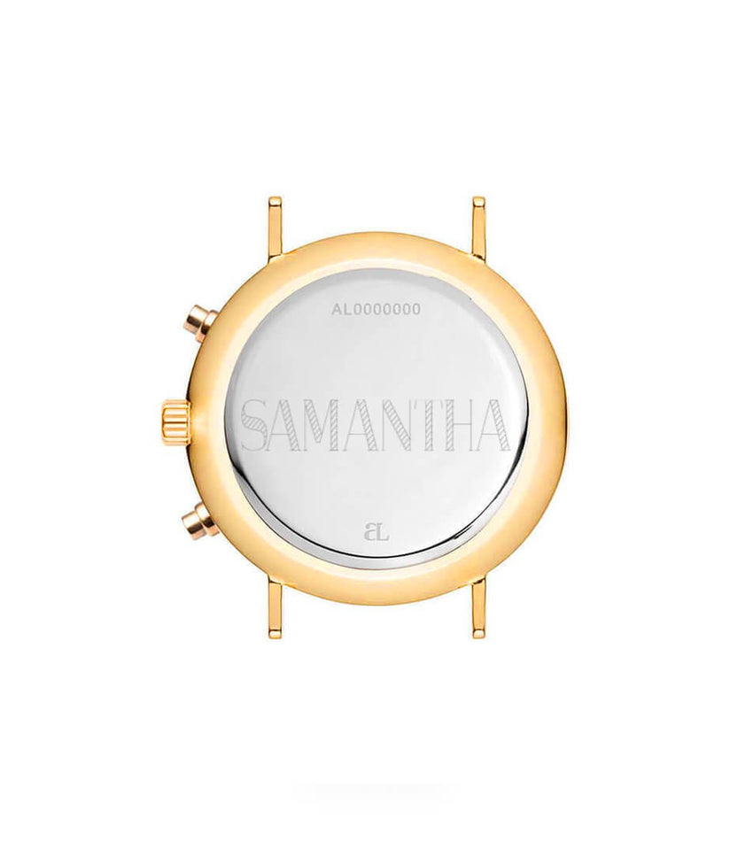 Gold Pearl Link Nueva 40 Watch