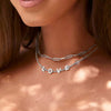 Pearl Custom Name Necklace (Silver)