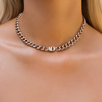 Initial Choker (Rose Gold)