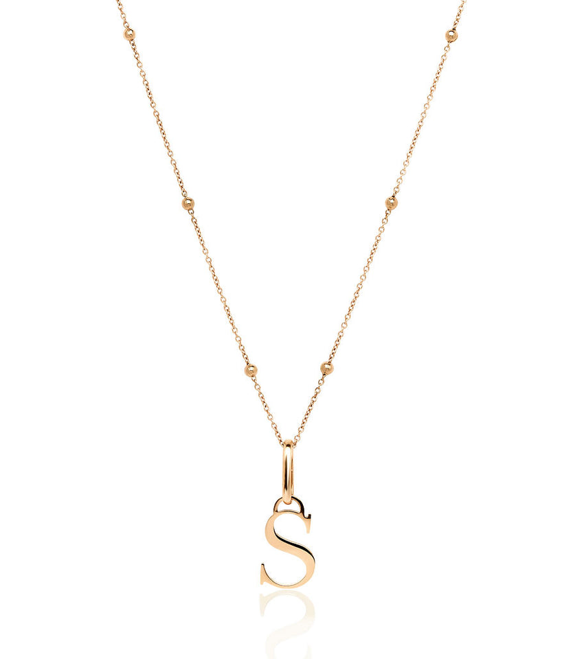 Initial Necklace (Rose Gold)