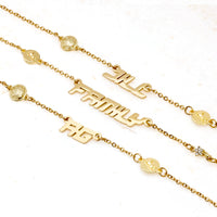 Italic Name Necklace (Gold)