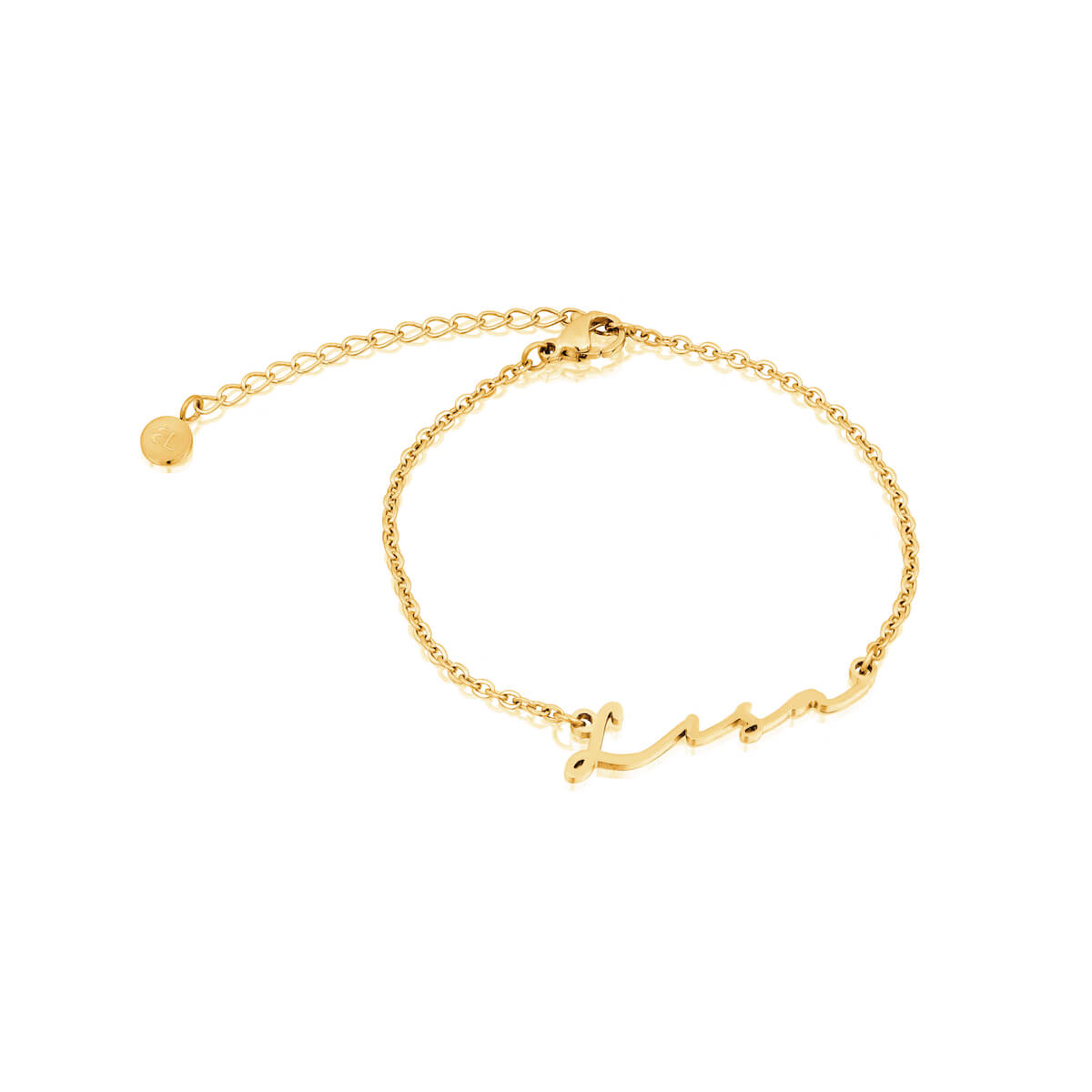 Signature Name Bracelet (Gold) – Abbott Lyon US