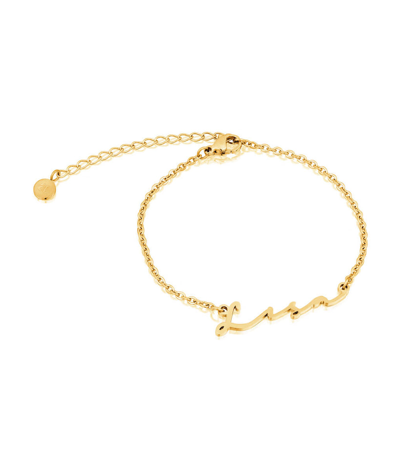 Signature Name Bracelet (Gold)