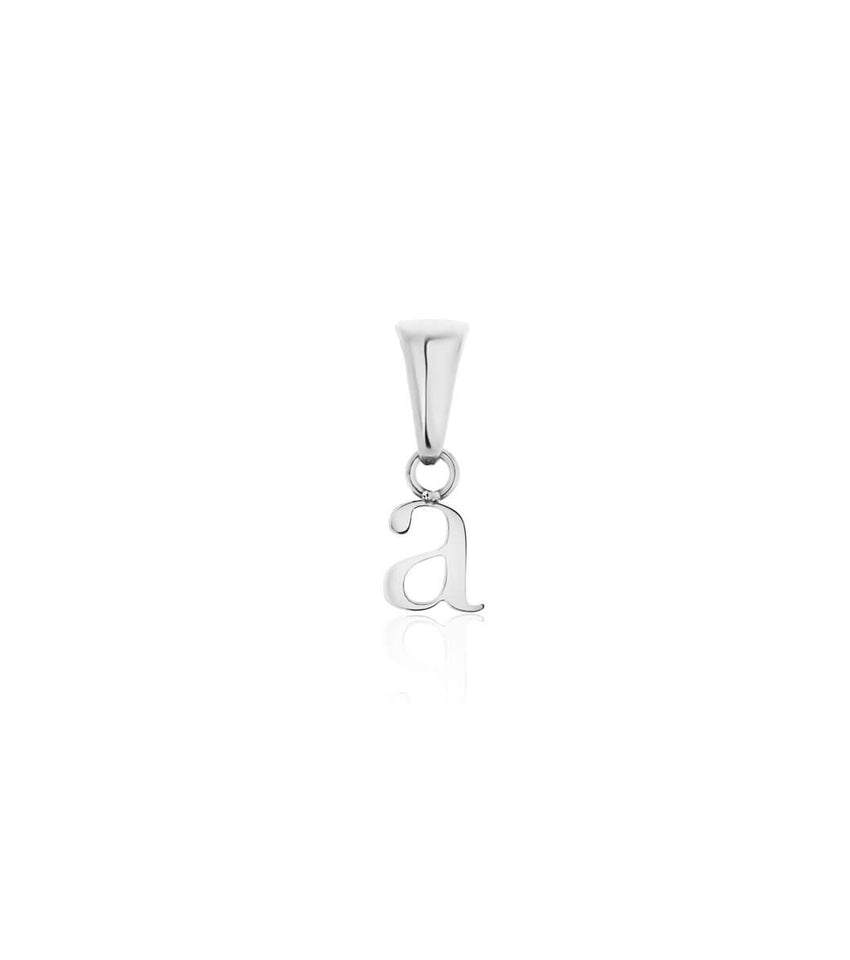 Lowercase Initial Pendant (Silver)