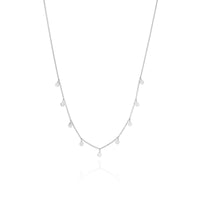 Hanging Disc Necklace (Silver)
