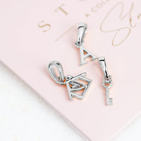 Stories Doodle House Charm (Silver)
