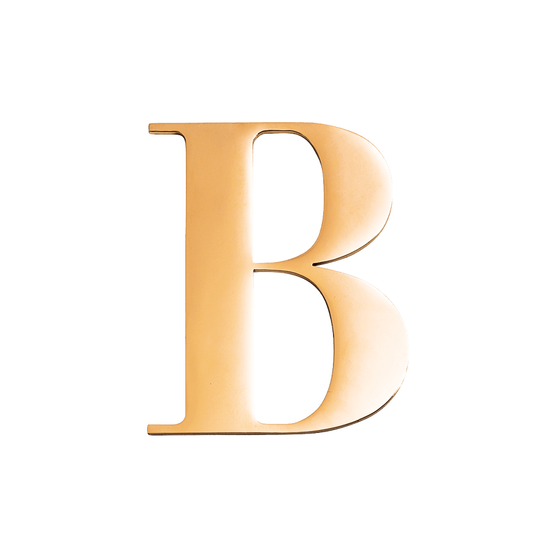 Jewelry Box Gold Small Metal Letter