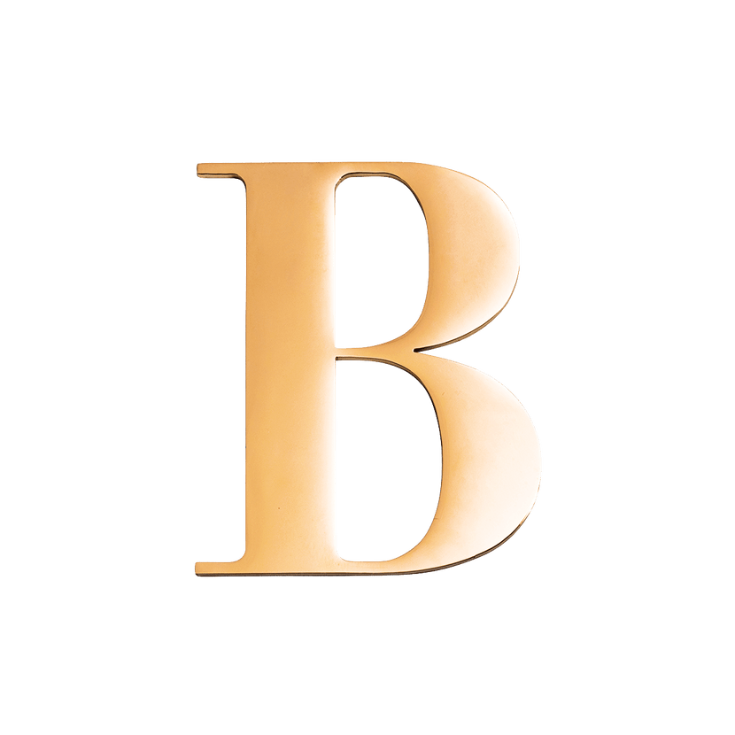 Jewelry Box Gold Small Metal Letter