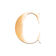 Jewelry Box Gold Small Metal Letter