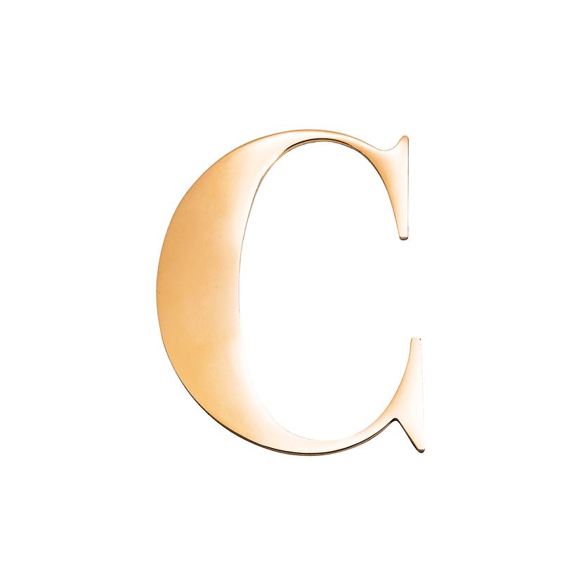 Jewelry Box Gold Small Metal Letter