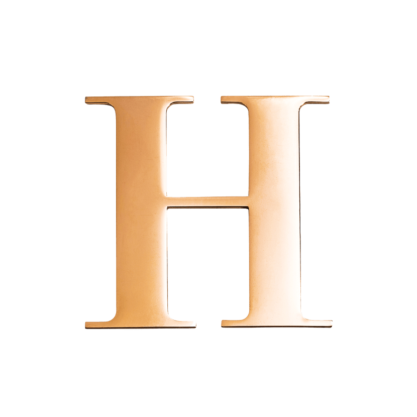 Jewelry Box Gold Small Metal Letter