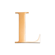 Jewelry Box Gold Small Metal Letter