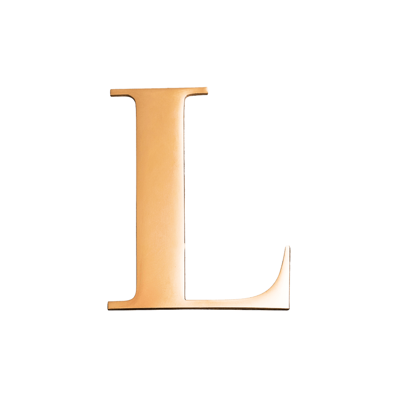 Jewelry Box Gold Small Metal Letter