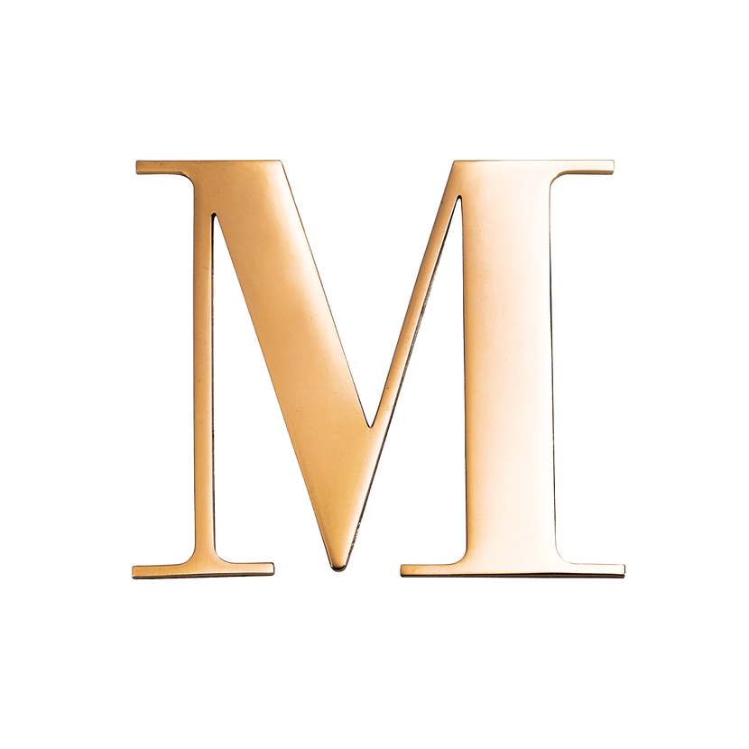 Jewelry Box Gold Small Metal Letter