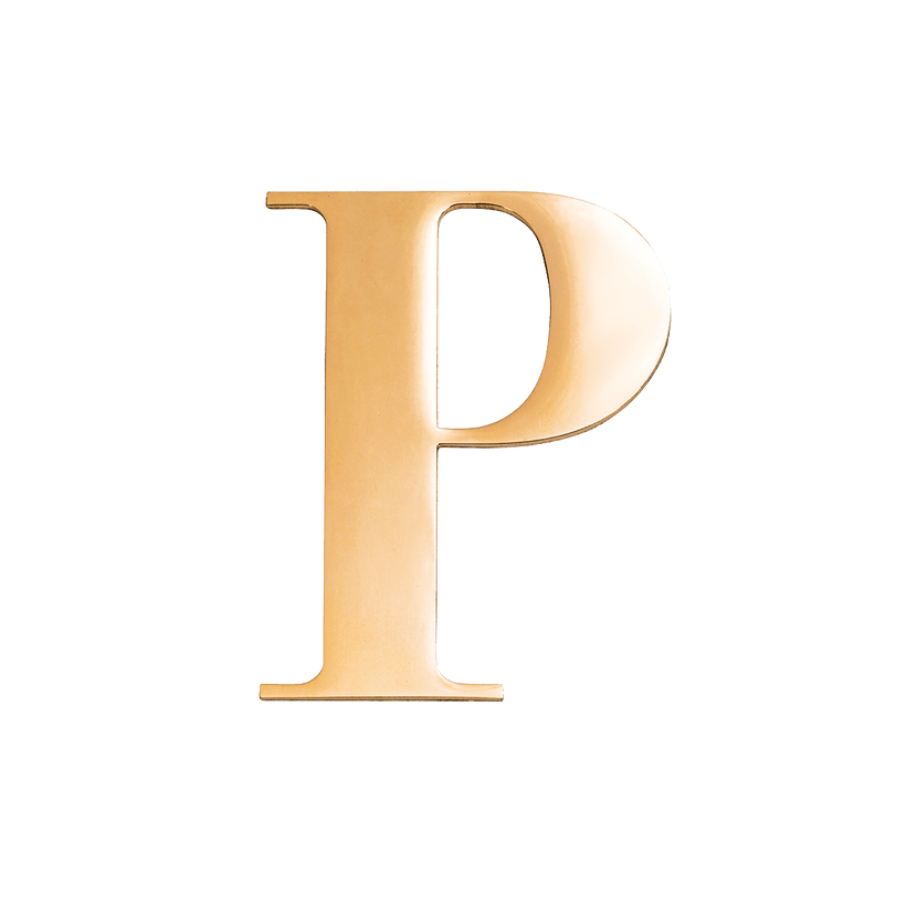 Jewelry Box Gold Small Metal Letter