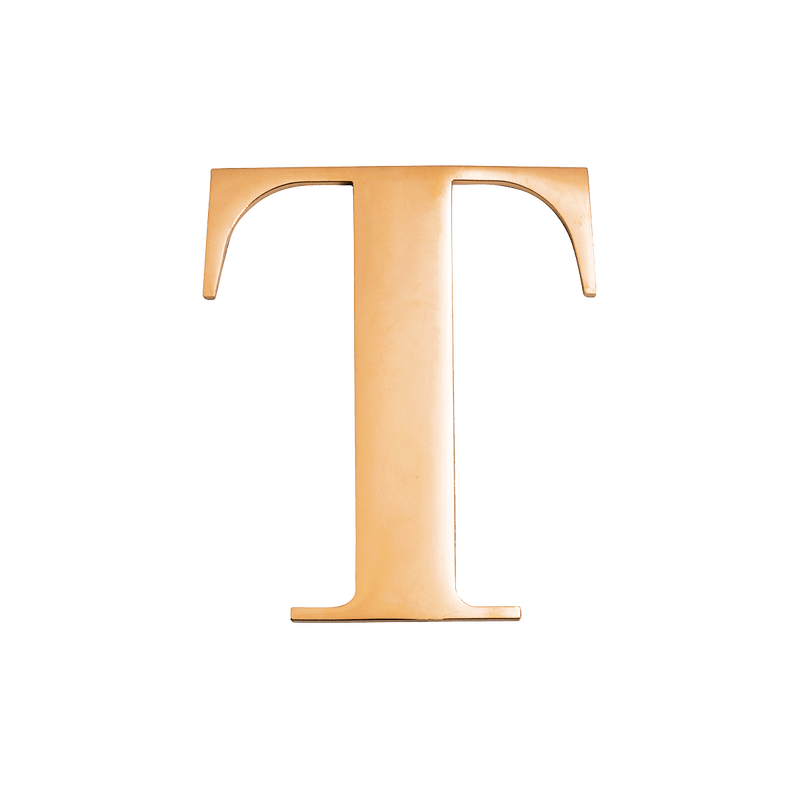 Jewelry Box Gold Small Metal Letter