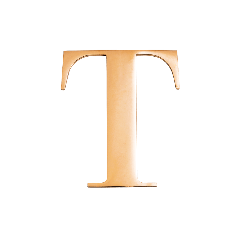 Jewelry Box Gold Small Metal Letter