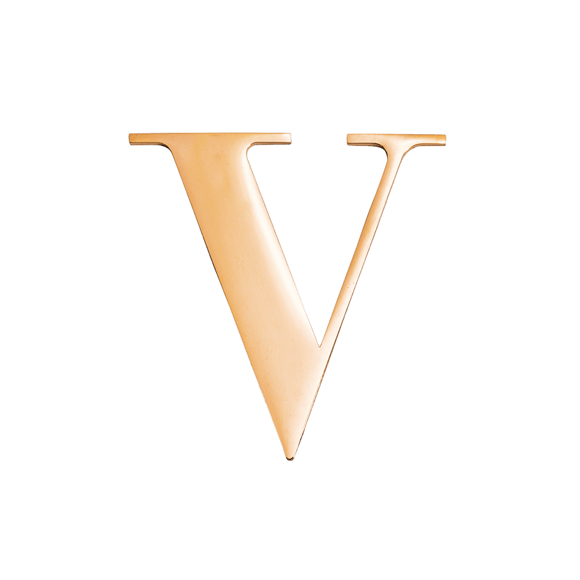 Jewelry Box Gold Small Metal Letter