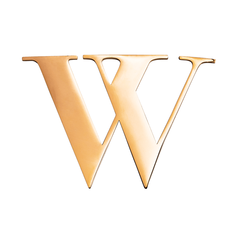 Jewelry Box Gold Small Metal Letter