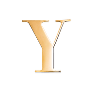 Jewelry Box Gold Small Metal Letter